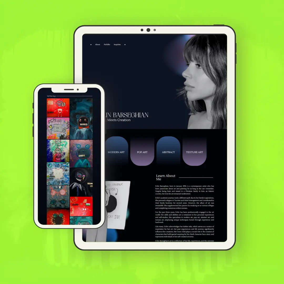 Modern Neutral Website Launch Phone Tablet Mockup Instagram Post